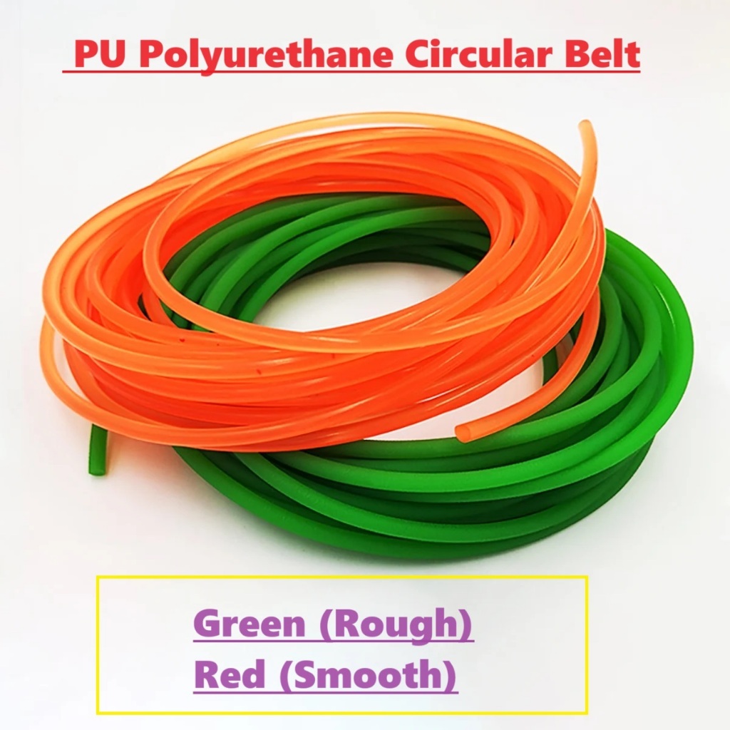 10M สีแดงเชื่อมต่อ PU Polyurethane เข็มขัดวงกลมเข็มขัดพื้นผิวเรียบ O-รูปอุตสาหกรรม Circular Transmis
