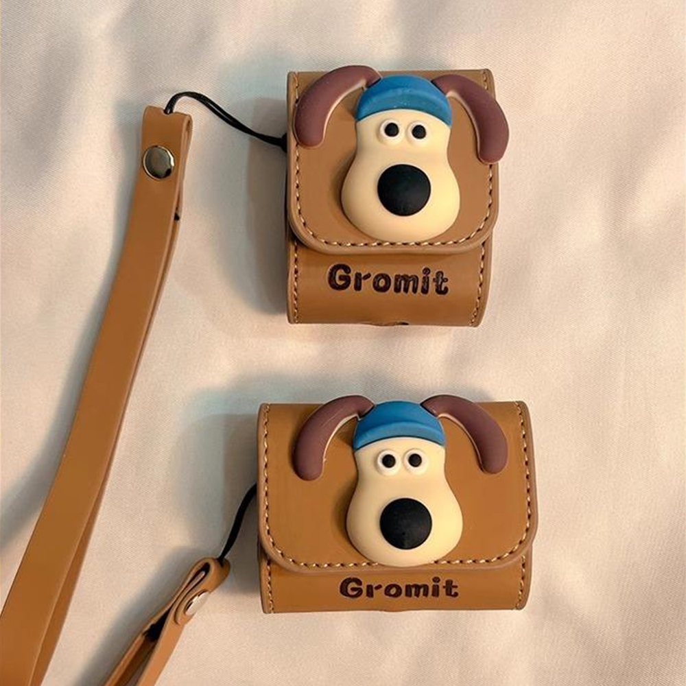 น่ารัก Master Dog airpodspro2 เคสป้องกันหูฟัง Apple เคสป้องกันไร้สายบลูทูธหนัง Soft Case รุ่นที่ 3