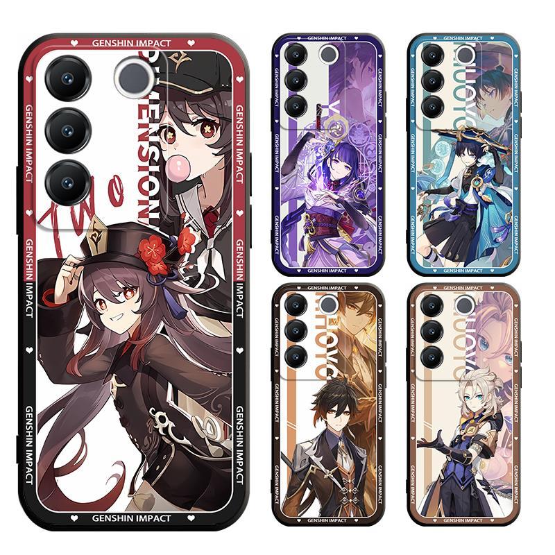 Vivo V27 V27E V25 V25E V11 V11i V15 V17 V19 NEO PRO 1804 1819 5G Genshin Impact Scaramouche เคสโทรศัพท์การ์ตูน