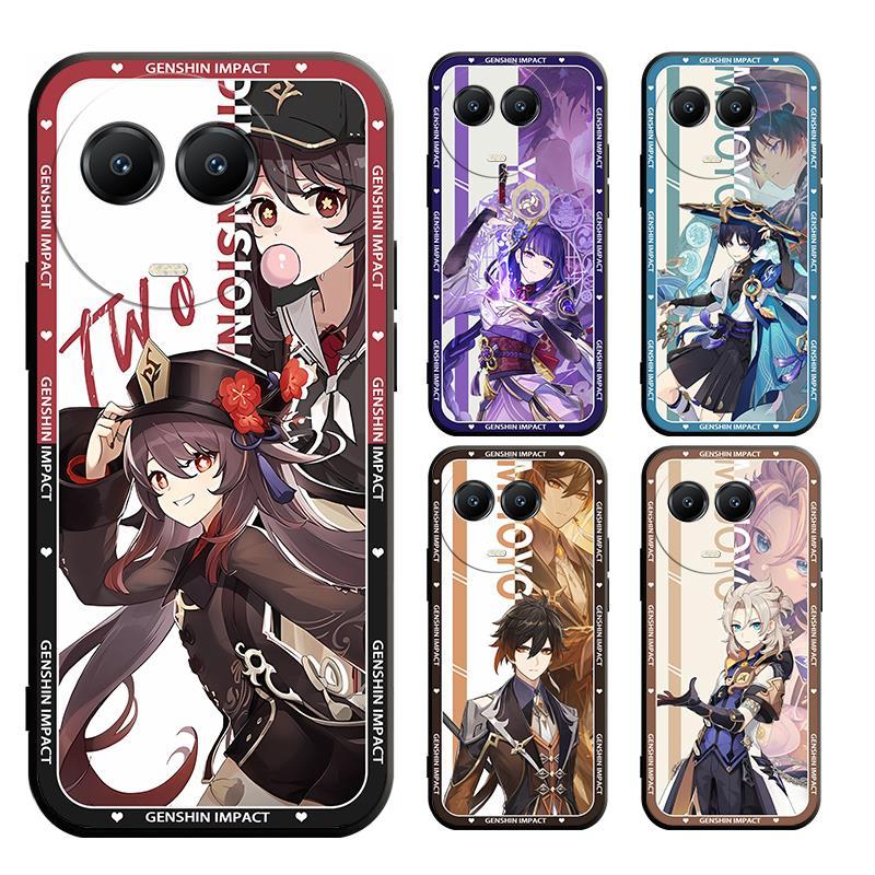 Realme 11 11X 5 5S 5I 6I 7 6 7i C17 Pro PLUS 4G 5G ฝาครอบ Genshin Impact Scaramouche นุ่ม