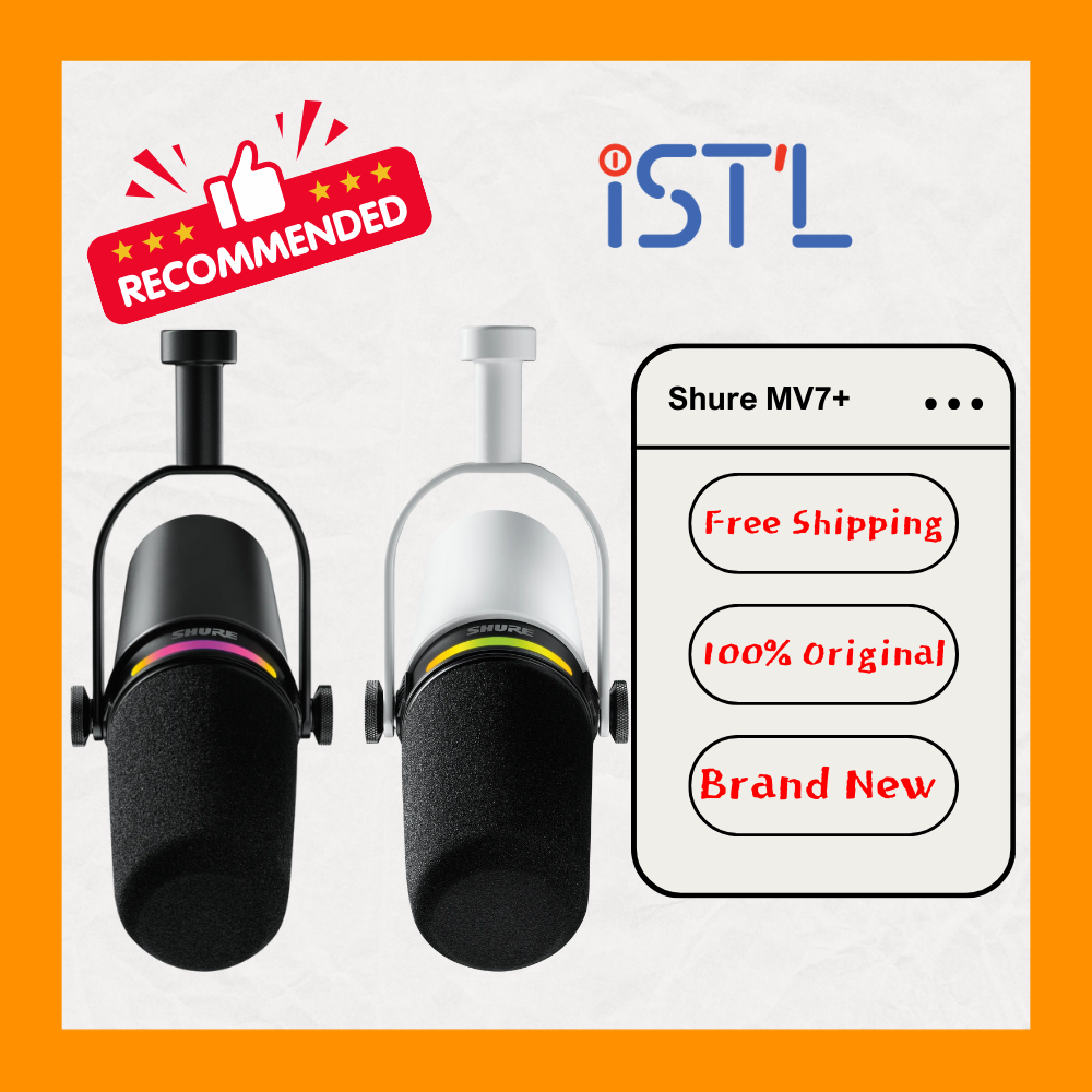 Shure MV7+ USB Podcast Microphone