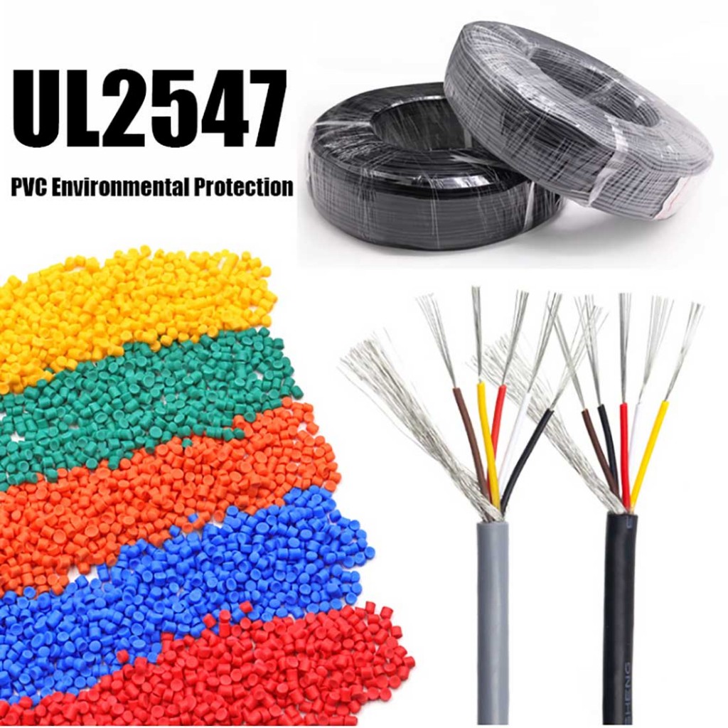1M UL2547สายเคเบิลสัญญาณลวดป้องกันหลายแกน 2/3/4 Core 22AWG ~ 28AWG