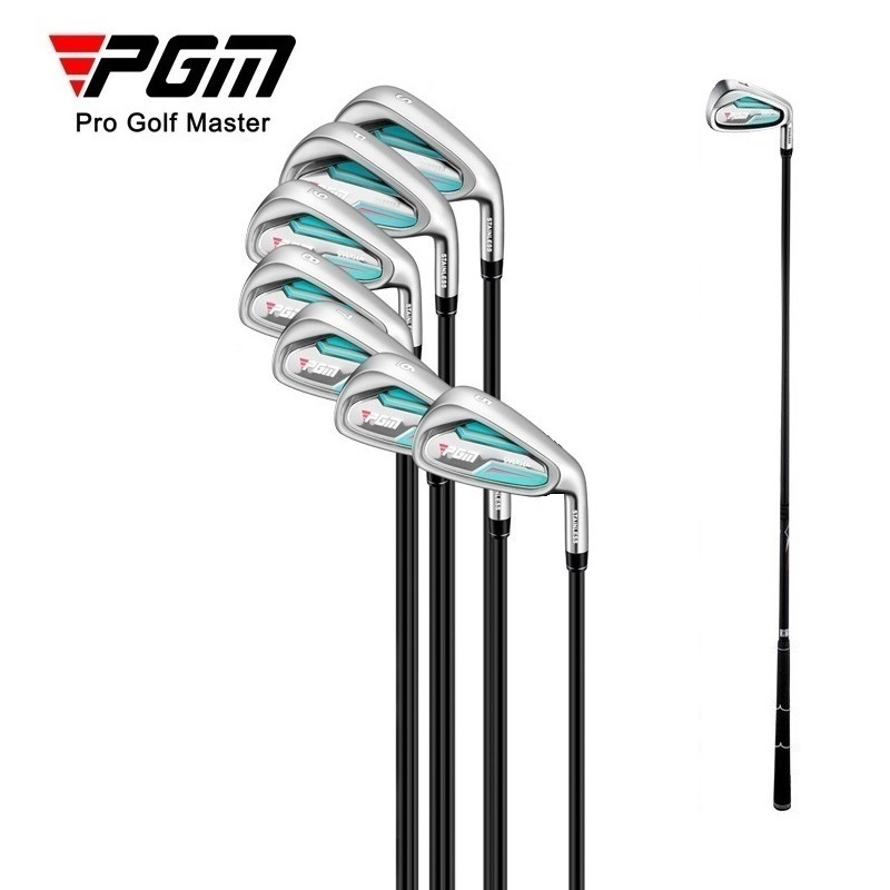 PGM GOLF เริ่มต้นผู้หญิงซ้ายมือขวาเบอร์ ไม้กอล์ฟ No. 5 6 7 8 9 PW SW ไม้กอล์ฟพร้อมพื้นผิวตีกว้าง