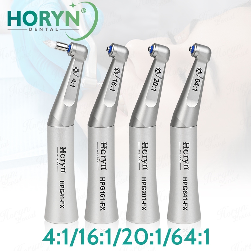 Horyn FX Series ทันตกรรมความเร็วต่ํา Handpiece FX ประเภท 4:1 Prophylaxis 16:1 Endodontic 20:1 ลดศัลยกรรม Contra มุมเครื่องมือทันตกรรม