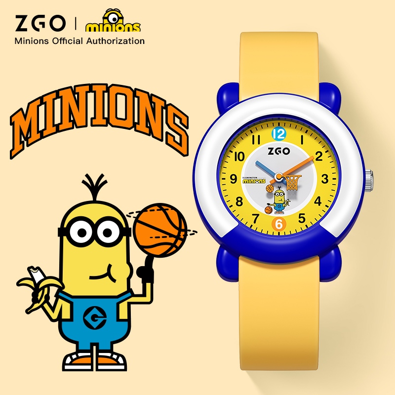 【Hot items】ZGO นาฬิกาข้อมือควอตซ์ ลายการ์ตูนมินเนี่ยน กันน้ํา สําหรับเด็กผู้ชาย นักเรียนมัธยมต้น 335