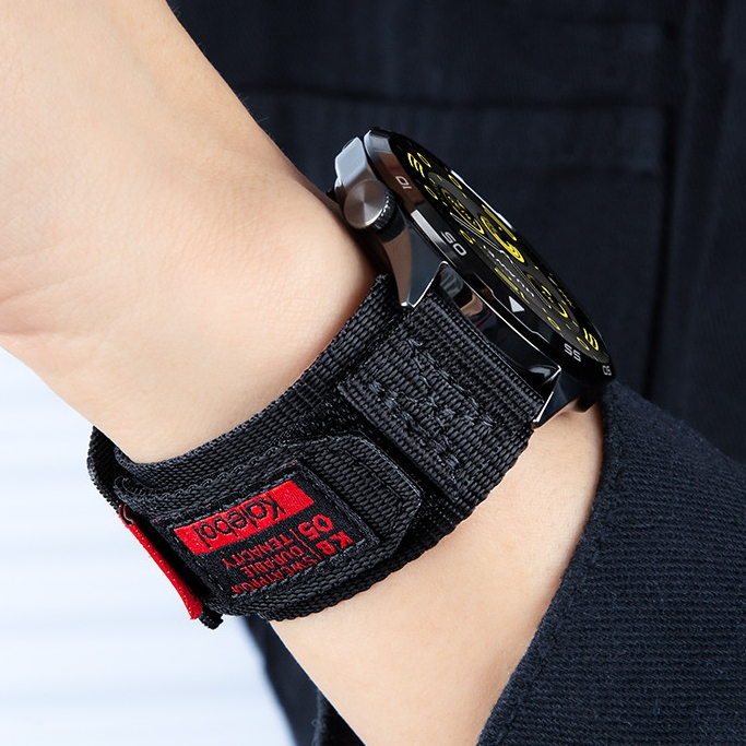 สายรัดข้อมือไนลอนขนาด 22 มม. เหมาะสําหรับ Huawei Watch GT6/gt5/gt4/gt3/gt5pro/watch5/4PRO สายคล้อง Velcro กีฬา Breathable 20 มม.