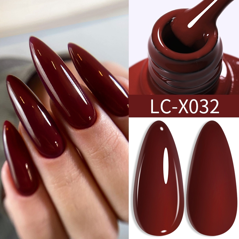 Lilycute ANCORA สีแดง 7ML เล็บเจลกึ่งถาวรเล็บแต่งเล็บ Soak Off LED UV เล็บเจล