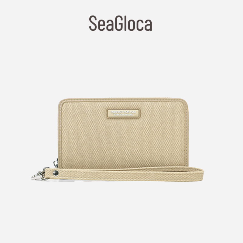 Seagloca แฟชั่นใหม่ขนาดกลางยาวซิป Multi-Functional ความจุขนาดใหญ่กระเป๋าเงินเหรียญสําหรับผู้หญิงไม่มี 1943