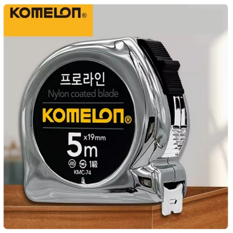 เกาหลีเกาหลี KOMELON เหล็กความแม่นยําสูงเทปวัดประณีต Hardened เทปวัดเทปวัด 3.5 M/5 M/7.5/10 M