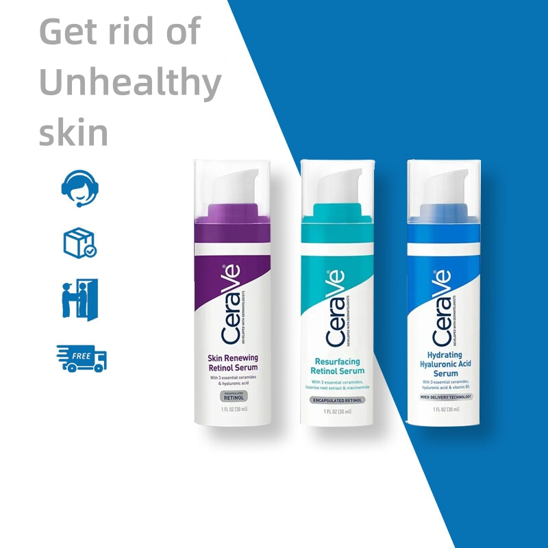 Resurfacing Retinol / Hydrating Hyaluronic Acid Serum / Skin Renewing Retinol Serum 30 ML