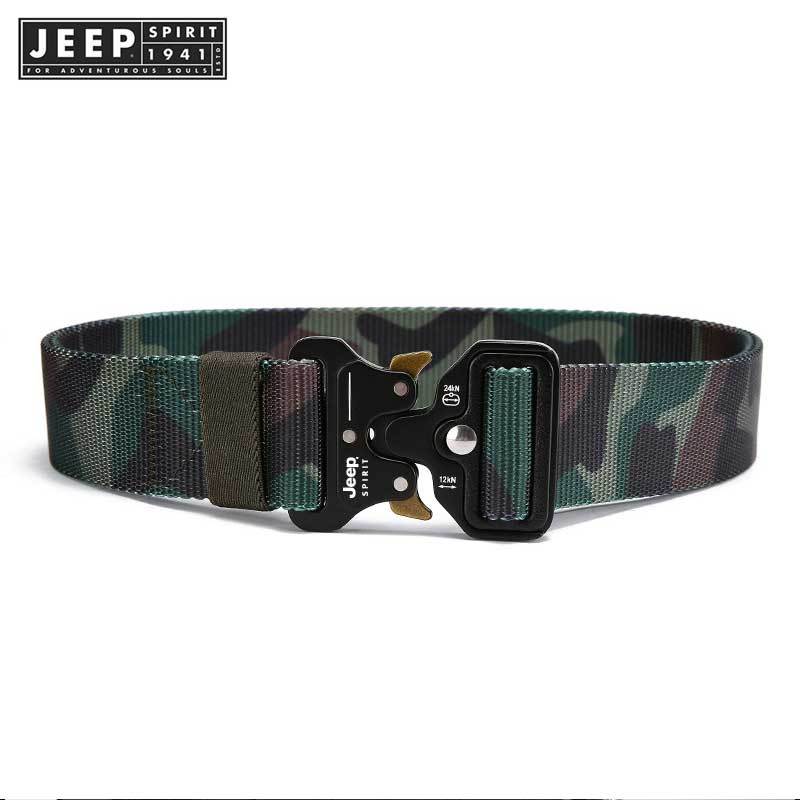 Jeep SPIRIT حزام جلد طبيعي بإبزيم سهل — صورة 5