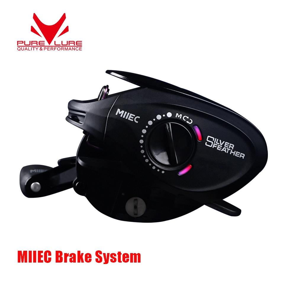 Purelure ใหม่ MllEC เงิน Feather 9.58g Spool Ultralight BFS FINESSE Baitcasting Reel Baitcast ตกปลา Coil สําหรับ Shad ปลาเทราท์