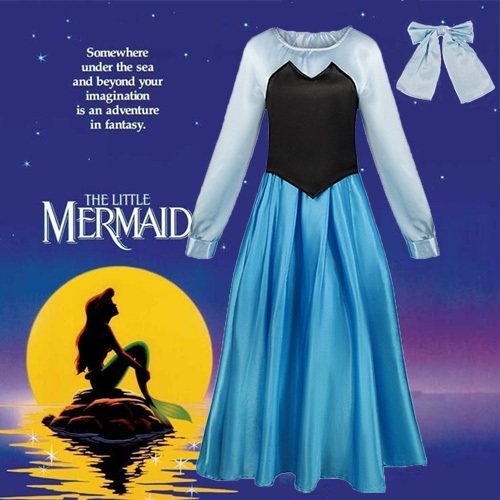The Film Ariel The Little Mermaid คอสเพลย์เครื่องแต่งกายชุดผู้ใหญ่ Halloween Christmas Party Dresses