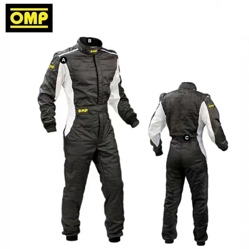 Omp ชุดแข่งรถยนต์ one pcs F1 ชุดแข่ง go Kart Rally Club ผู้ชายและผู้หญิง XS-5XL กันน้ําขนาดเล็กกว่าขนาด