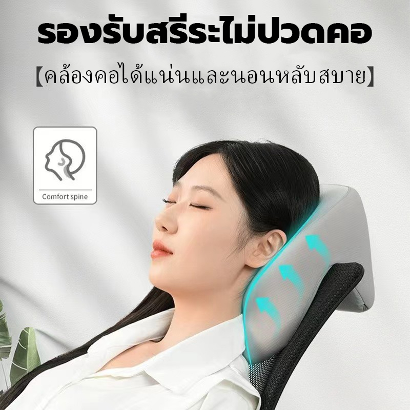 หมอนรองคอเพื่อสุขภาพ แท้100% เมมโมรี่โฟม หมอนข้าง มีสายรัดปรับได้ นุ่มใส่แล้วนอนสบาย นอนคว่ำไม่กดแขน Memory Foam