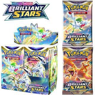 การ์ดโปเกมอน Sun & Moon Sword Shield Lost Thunder Dragon Majesty Trading Card Collection Booster Box Evolutions Pokémon TCG Card 1 แพ็ค (8+1 ใบ)