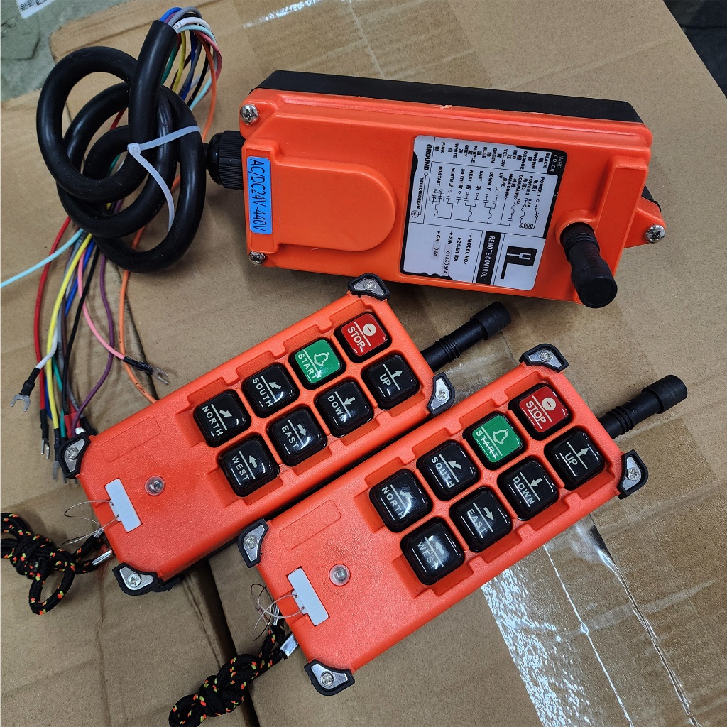 รีโมทเครน เครนโรงงานเลือก 220V 380V รีโมทรถสไลด์เลือก 12หรือ24V YDBJ F21-E1B สินค้าในไทย