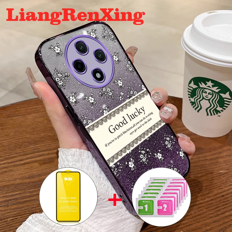FOR เคส [ด้วยกระจก] กรณีสำหรับ OPPO ren12 F 5g Reno 12F 5g 2024 โทรศัพท์ปลอก softcase ซิลิโคนกันกระแทกปกการออกแบบใหม่ย้อนยุคหรูหราความงาม sfmxybh01