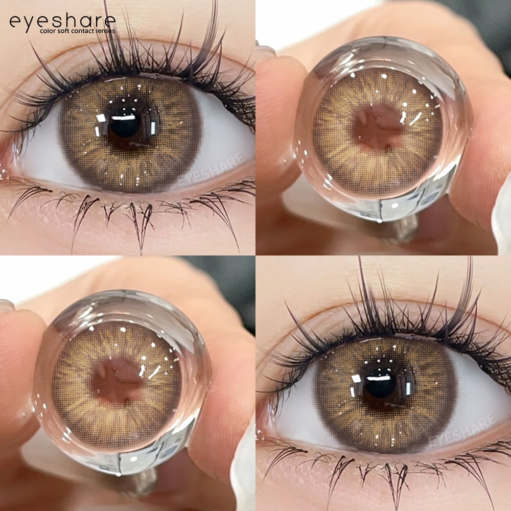 (COD&พร้อมส่ง) Eyeshare คอนแทคเลนส์ สีน้ําตาล สําหรับแต่งหน้า 2 ชิ้น ต่อคู่