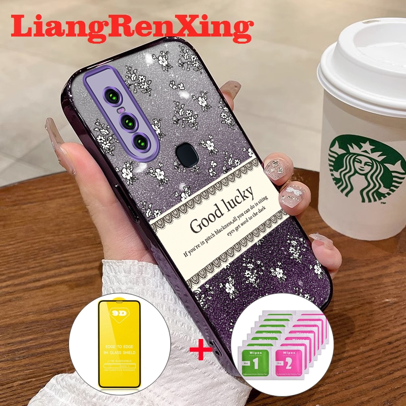 FOR เคส [ด้วยกระจก] กรณีสำหรับ VIVO 1819 VIVO V15 โทรศัพท์ปลอก softcase ซิลิโคนกันกระแทกปกการออกแบบใหม่ย้อนยุคหรูหราความงาม sfmxybh01