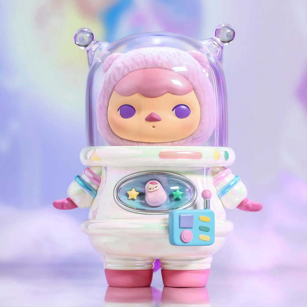 Pop MART PUCKY Elf Planet Explorer - Space Cat Astronaut Figure [ของแท้ 100%]