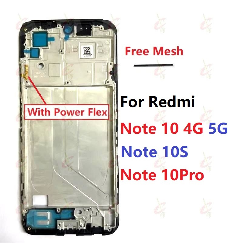 กรอบหน้าจอ LCD(กรอบจอ) สําหรับ Redmi Note 10 Pro 4G 5G 10S 10T