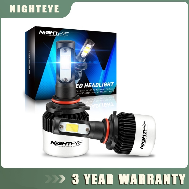Nighteye 2 ชิ้น HB3/9005 ไฟ LED รถยนต์ 72 วัตต์ 9005 ไฟหน้า LED 6500 พันหมอกไฟหน้ารถ