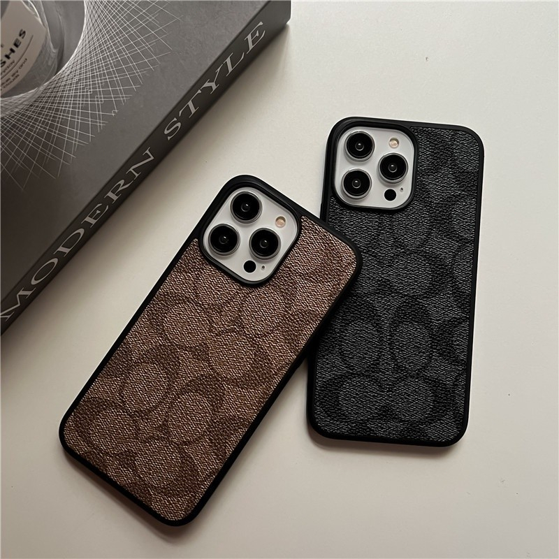 ใช้ได้กับiphoneluxuryยี่ห้อเคสโทรศัพท์หนังแท้15 11 12 13 14 Pro Max 7 8 plus X XR Xs maxfashion soft Shellกันกระแทกfpuback cover
