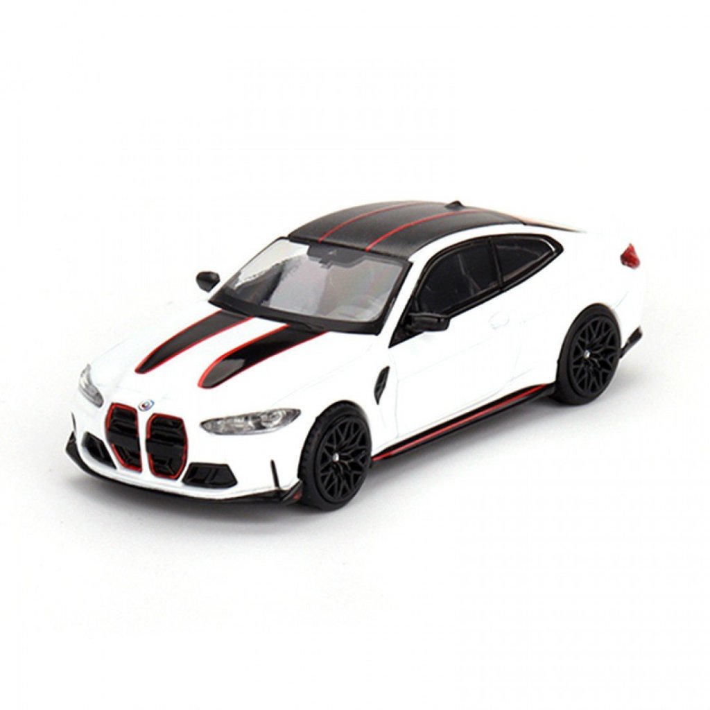 Mini GT MGT00683 1/64 BMW M4 CSL Alpine White LHD RHD Diecast Scale รถโมเดล