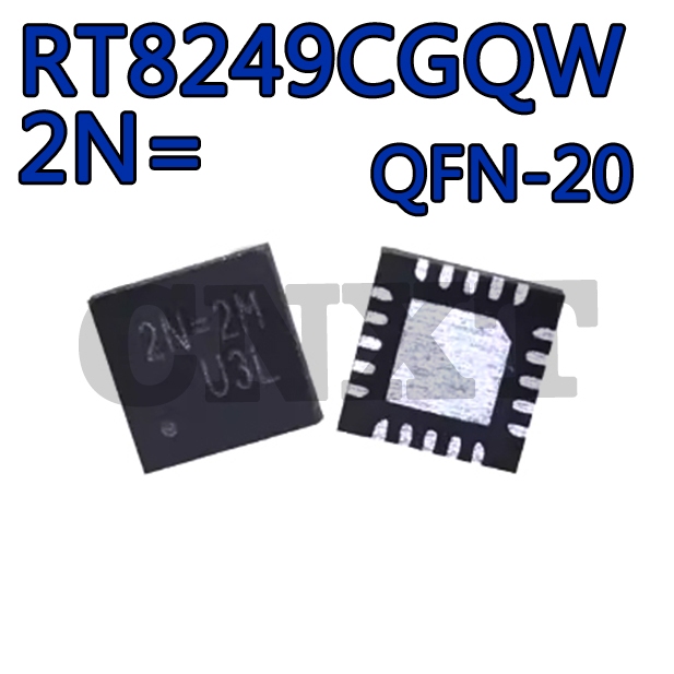 2~5 ชิ้น 2N = RT8249CGQW RT8249C การพิมพ์ผ้าไหม 2N = 2N = 2F 2N = 2C 2N = QFN20