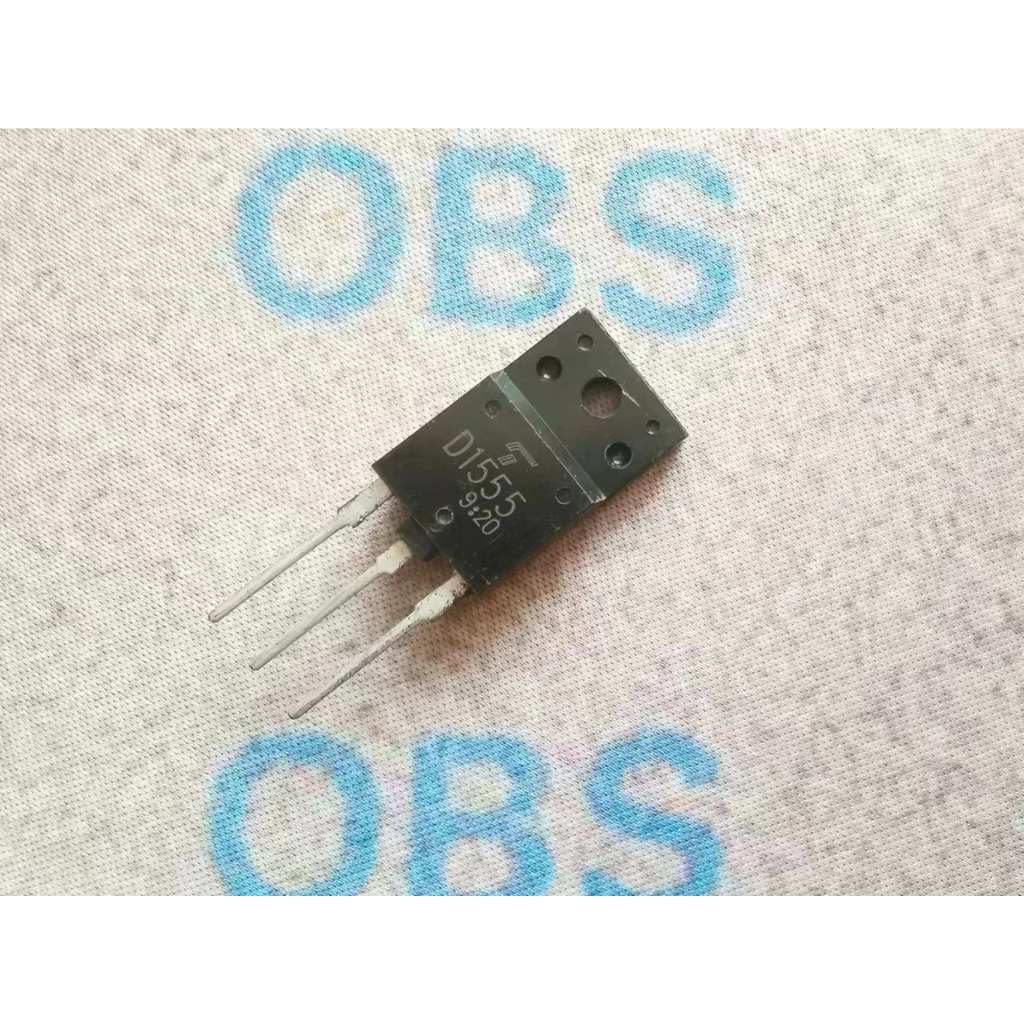 ((5 ชิ้น) D1555 ยี่ห้อใหม่ 2SD1555 5A1500V NPN Triode TO-3PF