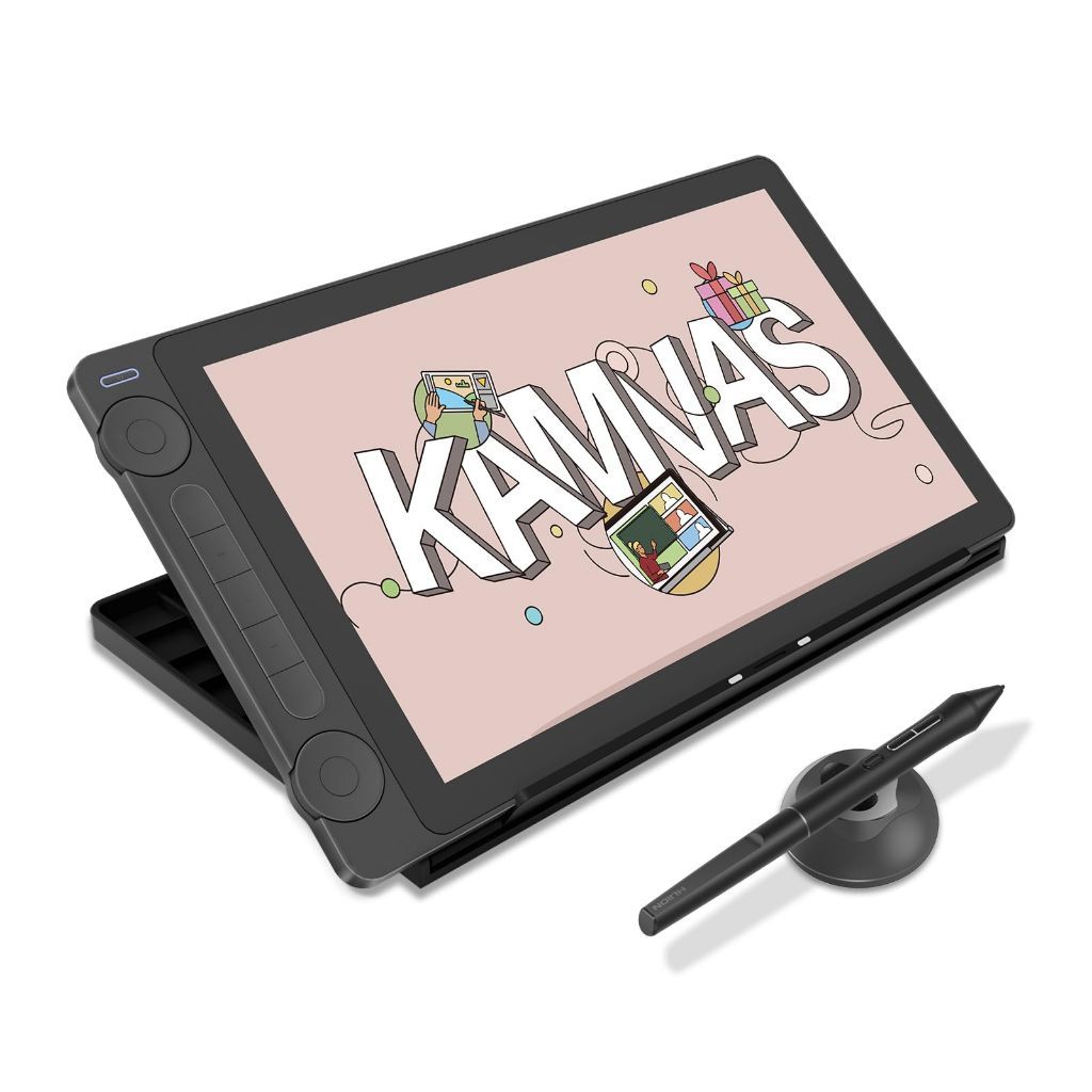 HUION ใหม่ Kamvas 13 (Gen 3) แท็บเล็ตการวาดภาพพร้อมหน้าจอ, 13.3 นิ้วผ้าใบกระจกกราฟิกกระดานวาดภาพ,พร้