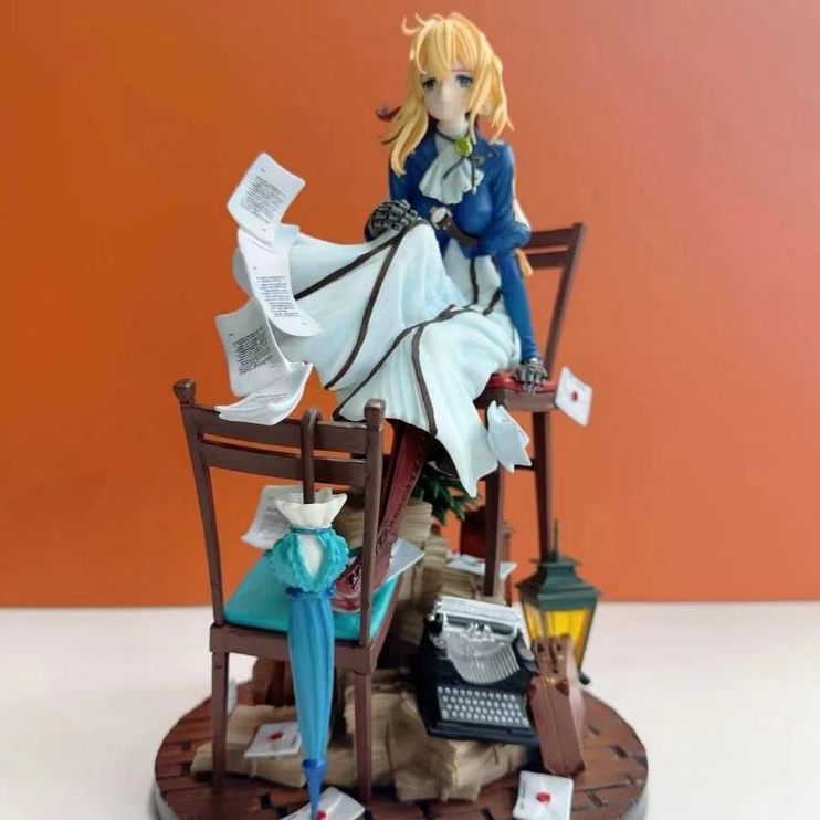 คุณภาพสูงViolet Evergarden Chair Book 27 cm Action Figure Toy Gift Collection