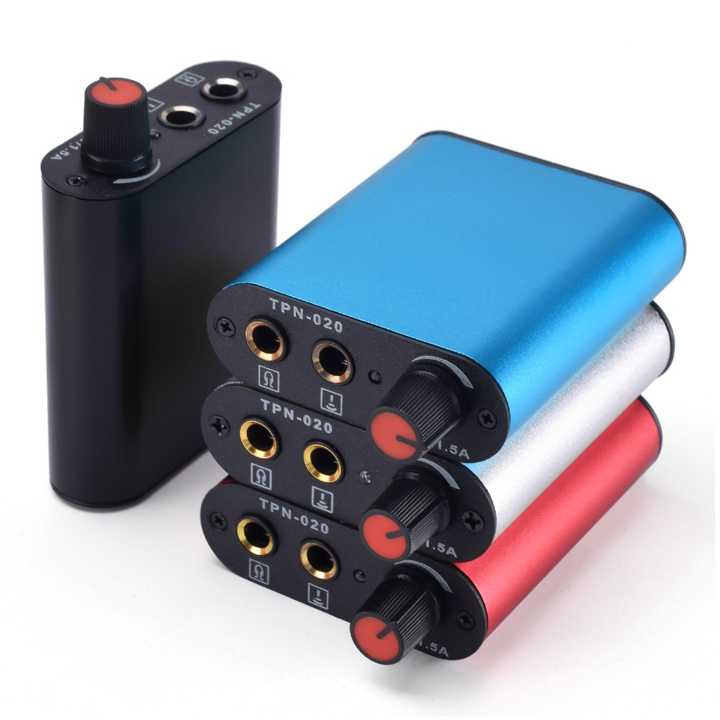ATOMUS Tattoo Power Supply สแตนเลสเครื่องสัก Part Supply พร้อม UK Power Cable Mini Tattoo Tool