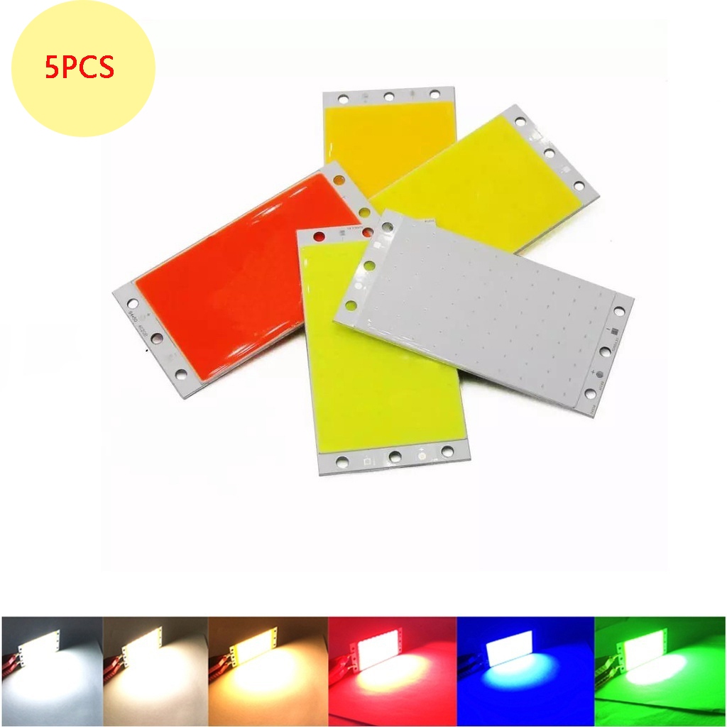 2/5 ชิ้นไฟ LED Strip โคมไฟ 20 วัตต์ COB Ultral Bright ชิปบนบอร์ด Matrix หลอดไฟ LED 94x50 มม.DC 12 โวลต์ 14 โวลต์ Warm Neutral Cool สีขาวสีฟ้าสีแดงเขียว