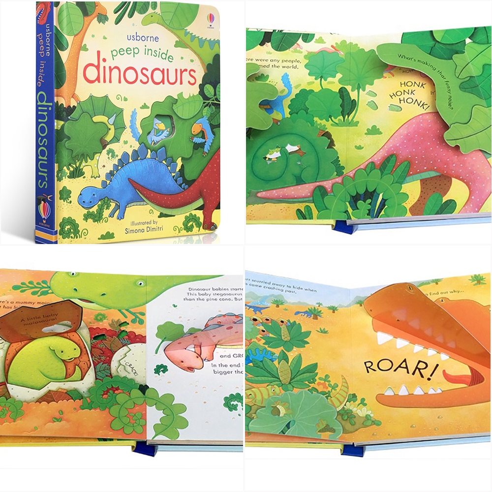 Usborne Peep Inside How A Truck Works English Educational 3D Flap Picture Story หนังสือกระดาษแข็งเด็กสําหรับเด็กอ่านหนังสือ - รูปที่ 4