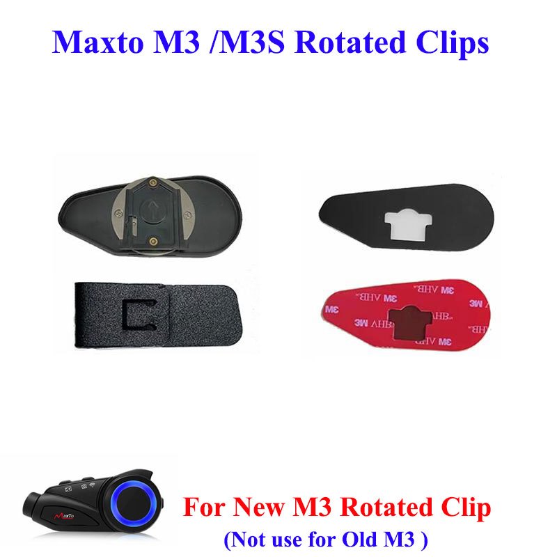Maxto M3 /M3S กลุ่มรถจักรยานยนต์ Intercom หมวกกันน็อคอุปกรณ์เสริม M3 WIFI Recorder อะไหล่เดิม Soft Hard ไมโครโฟนชุดหูฟังคลิปเปลี่ยน