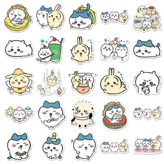 สุดน่ารัก 101 ชิ้น Chikawa สติกเกอร์กันน้ํา DIY สําหรับโทรศัพท์แล็ปท็อปรถสติกเกอร์ Creative Home Decal