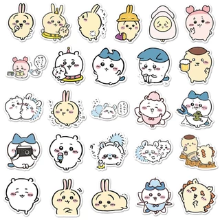 สุดน่ารัก 101 ชิ้น Chikawa สติกเกอร์กันน้ํา DIY สําหรับโทรศัพท์แล็ปท็อปรถสติกเกอร์ Creative Home Decal