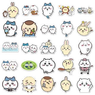 สุดน่ารัก 101 ชิ้น Chikawa สติกเกอร์กันน้ํา DIY สําหรับโทรศัพท์แล็ปท็อปรถสติกเกอร์ Creative Home Decal