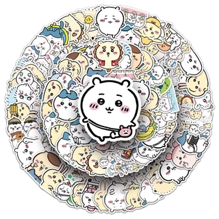 สุดน่ารัก 101 ชิ้น Chikawa สติกเกอร์กันน้ํา DIY สําหรับโทรศัพท์แล็ปท็อปรถสติกเกอร์ Creative Home Decal