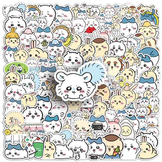 สุดน่ารัก 101 ชิ้น Chikawa สติกเกอร์กันน้ํา DIY สําหรับโทรศัพท์แล็ปท็อปรถสติกเกอร์ Creative Home Decal