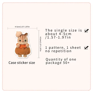 ตลก 101 ชิ้นน่ารักตุ๊กตาธีมสติกเกอร์กันน้ํา DIY สําหรับโทรศัพท์แล็ปท็อปรถสติกเกอร์ Creative Home Decal