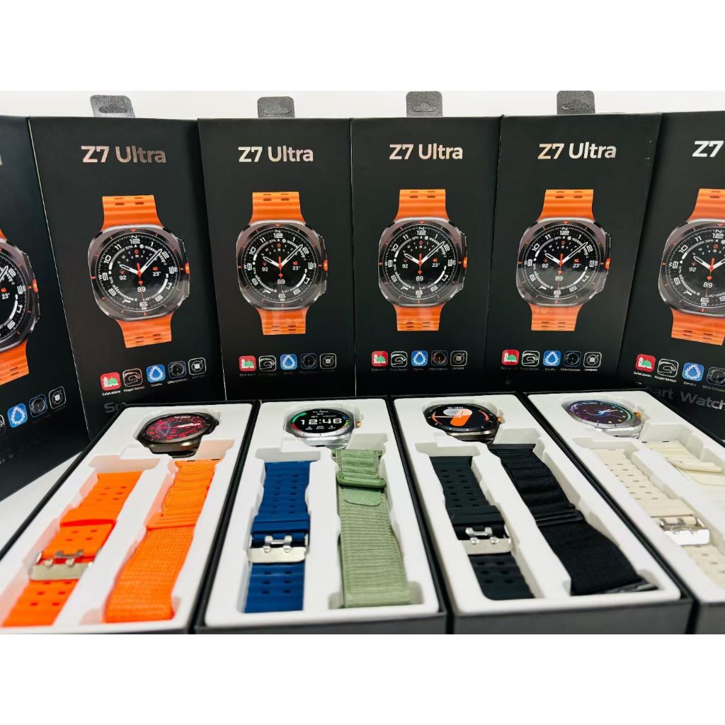 ￼2025 ใหม่สําหรับ Samsung Galaxy Z7 ultra สมาร์ทนาฬิกากันน้ําสําหรับผู้ชายผู้หญิง GPS เข็มทิศกีฬากลา