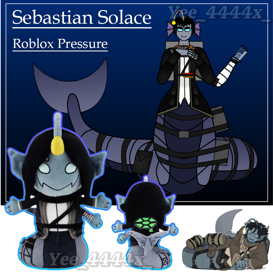 Roblox Pressure Sebastian Solace ของเล่นตุ๊กตา Sea Monster ตุ๊กตาของเล่นเกมอุปกรณ์ต่อพ่วงสะสมตุ๊กตาของขวัญ hontinth