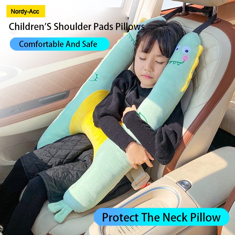 รถเด็ก Sleeping Handy เครื่องมือพนักพิงศีรษะรถ Lumbar Support Anti-Strangling คอรถน่ารักการ์ตูนหมอน