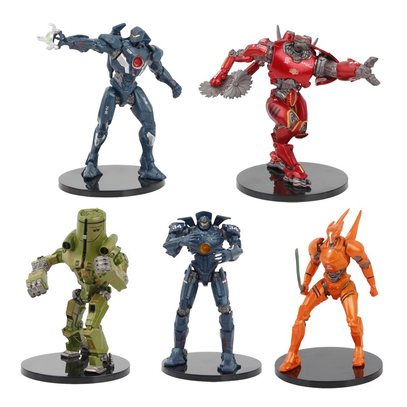 5 ชิ้น/เซ็ต 11-13c Mecha ภาพยนตร์ Pacific Rim รูป Crimson Typhoon Gipsy Danger Cherno Alpha Striker Eureka PVC ตัวเลขการกระทําตุ๊กตาของเล่น