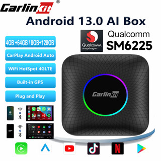 Carlinkit CarPlay Ai กล่องทีวีไร้สาย Android 13 8+128GB QCM …