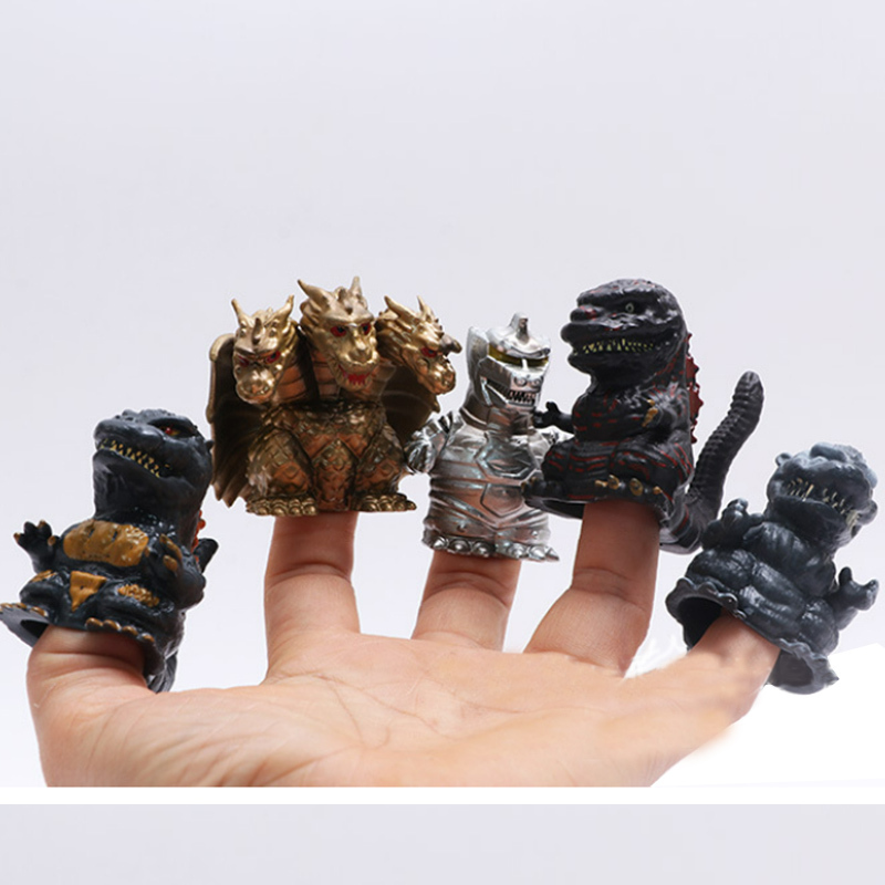 5 ชิ้น 5 ซม.-5.5 ซม. Godzilla Vs King Kong หุ่นนิ้วมือ Mecha Godzilla King Ghidorah Hydrigon Monster น่ารัก Action Figure ของเล่น