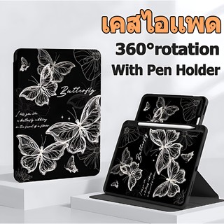 เคสสำหรับ ไอแพด 360° การหมุนสําหรับ for Air4 Air5 Air6 gen10 gen7 gen8 gen9 Pro11 Air1/2 Gen5gen6 pro12.9 Pro13 mini4/5 mini6 Anime Girl เคสไอแพด
